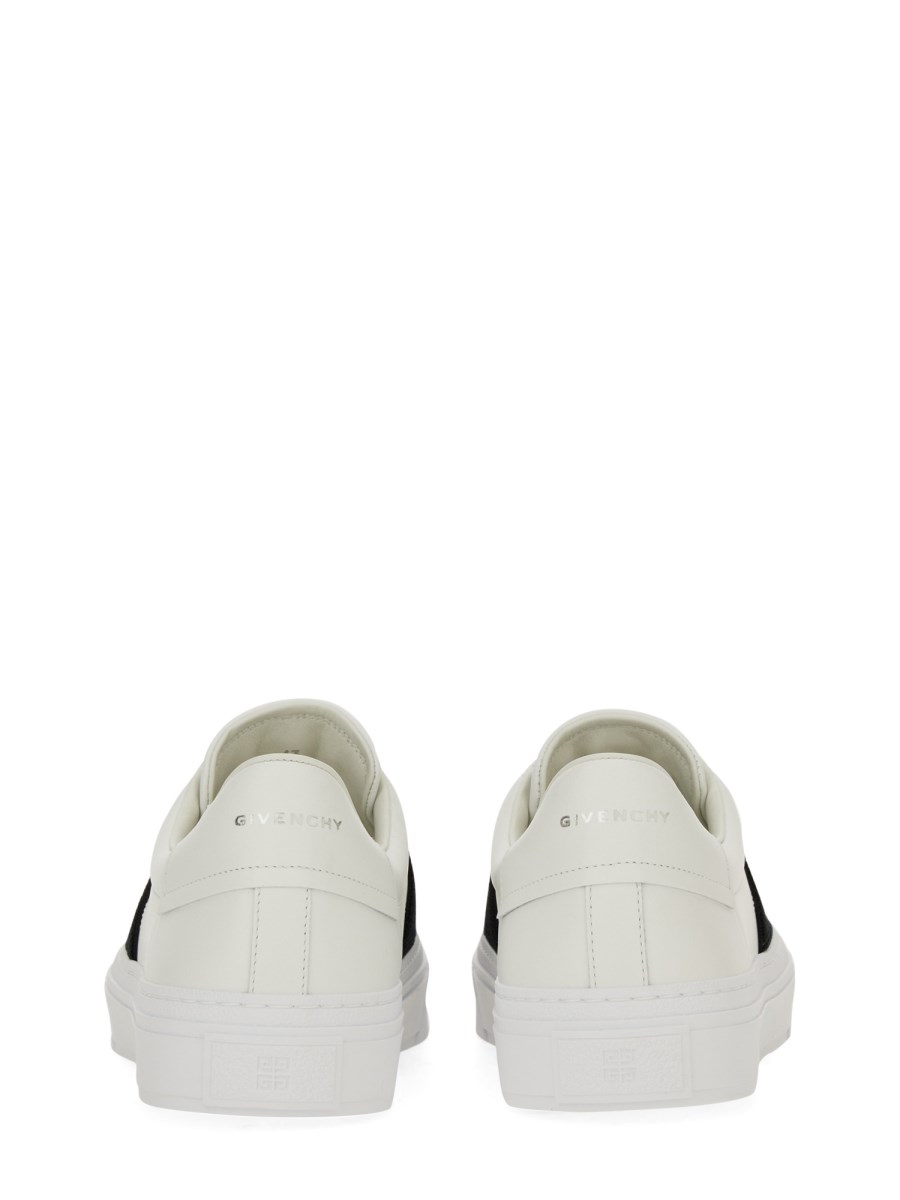 GIVENCHY SNEAKER DI PELLE CON FASCIA ELASTICA LOGATA