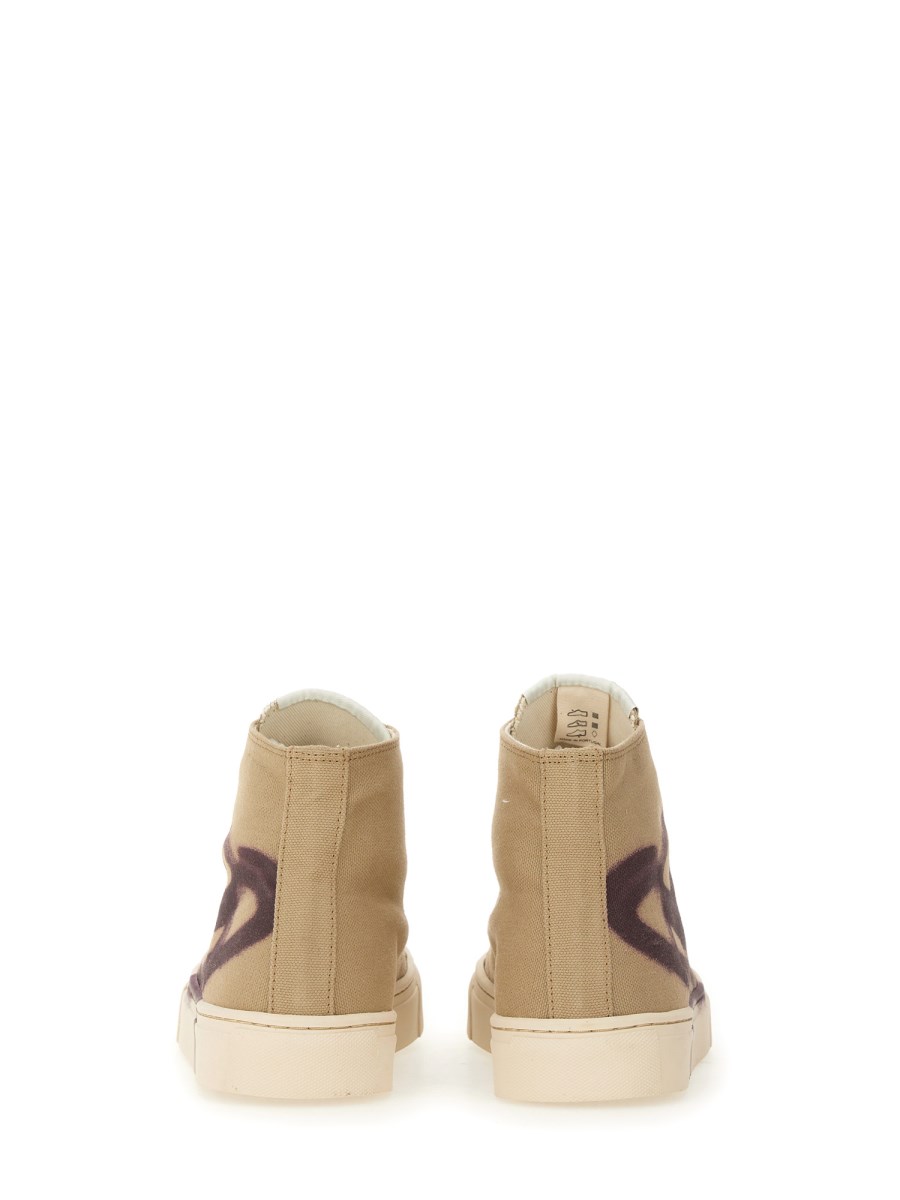 VIVIENNE WESTWOOD SNEAKER HIGH TOP IN TELA DI COTONE