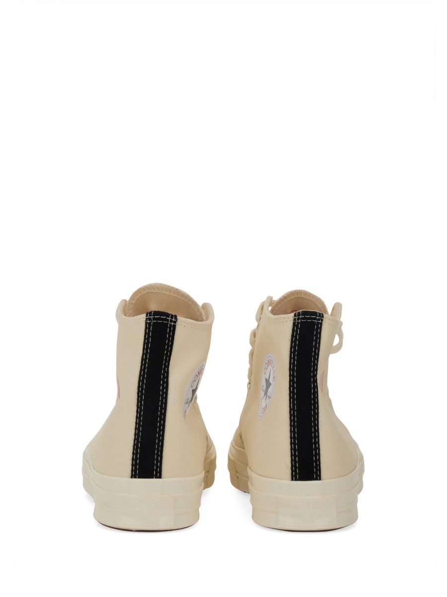 COMME DES GARCONS PLAY CONVERSE SNEAKER IN TELA DI COTONE CON LOGO