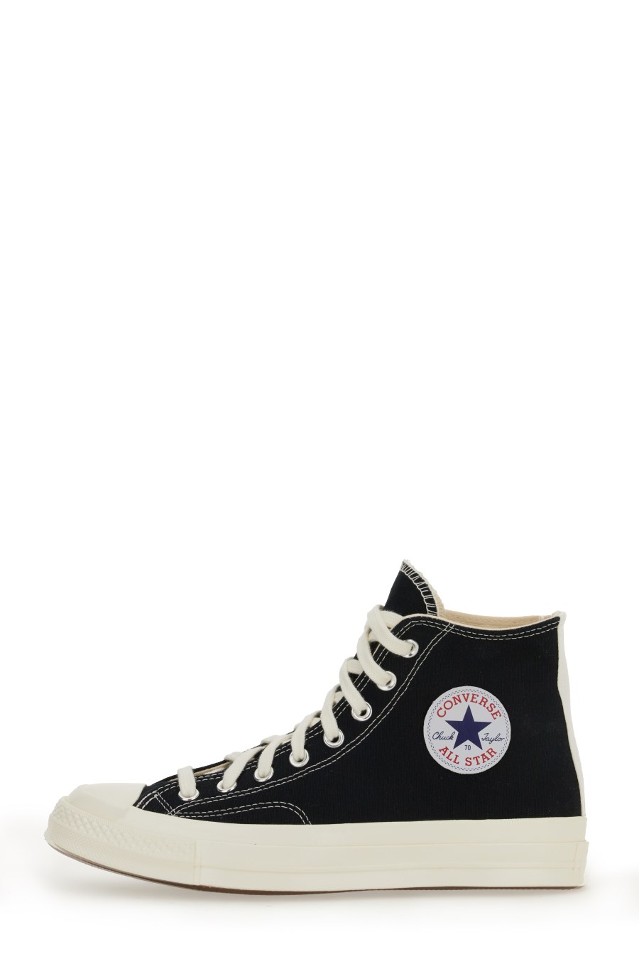 COMME DES GARCONS PLAY CONVERSE SNEAKER IN TELA DI COTONE CON LOGO