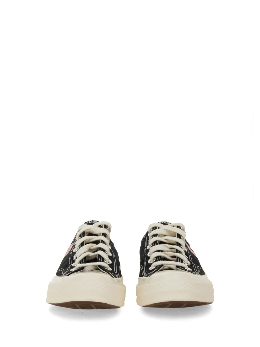 COMME DES GARCONS PLAY CONVERSE SNEAKER IN TELA DI COTONE CON LOGO