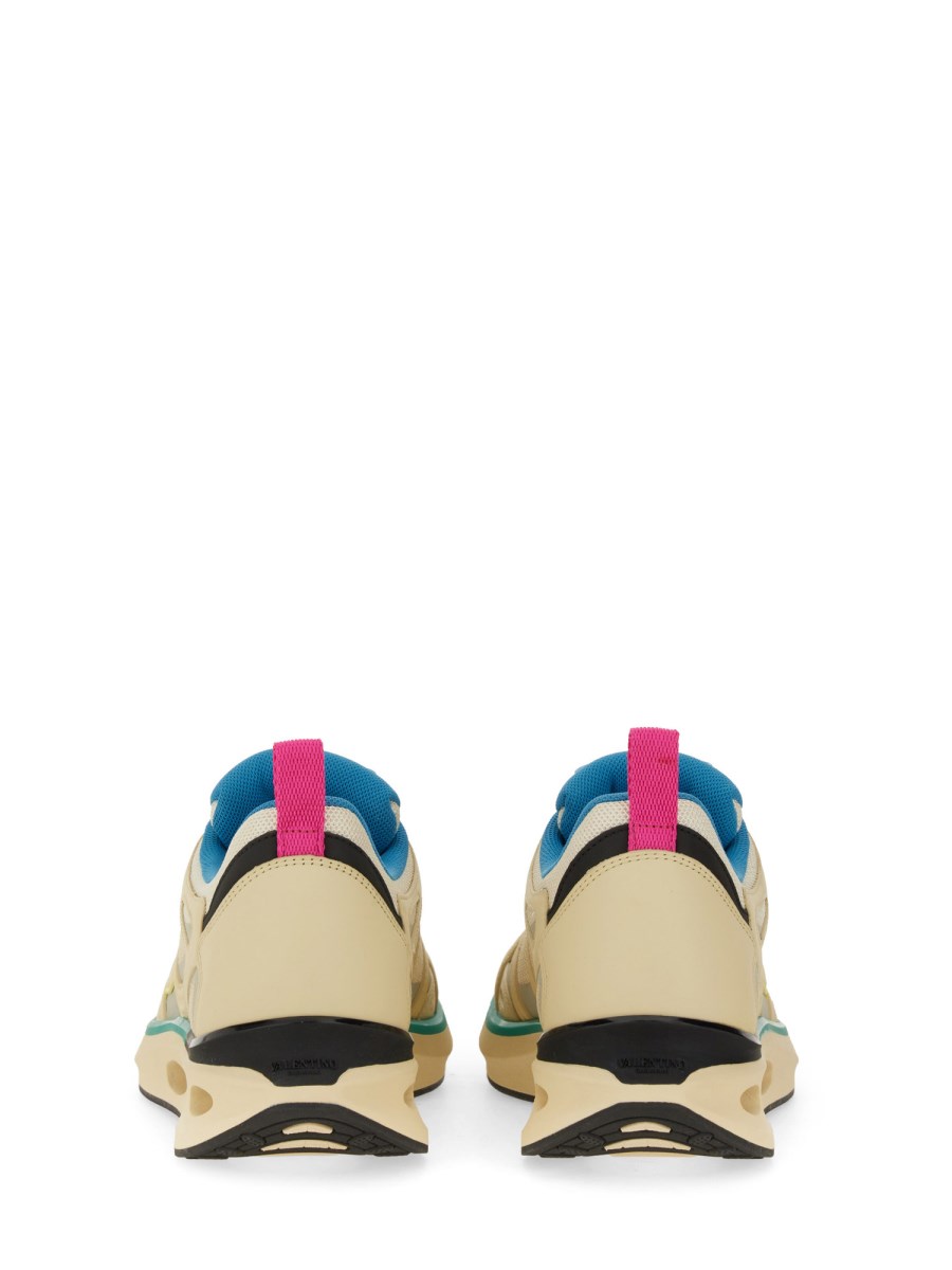 VALENTINO GARAVANI SNEAKER LOW TOP VLOGO EASYJOG IN PELLE E TESSUTO