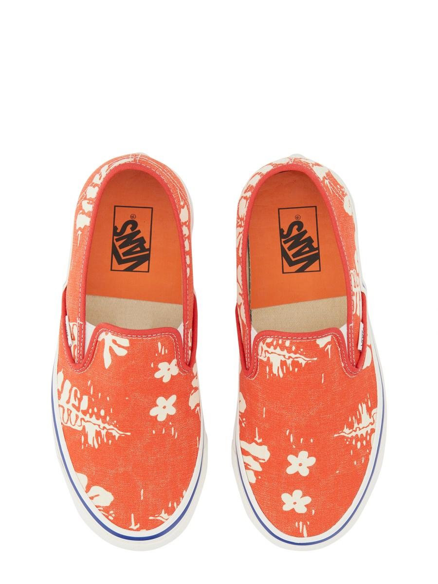 VANS SNEAKER SLIP-ON ANAHEIM FACTORY48 DECK DX CON STAMPA FLOREALE
