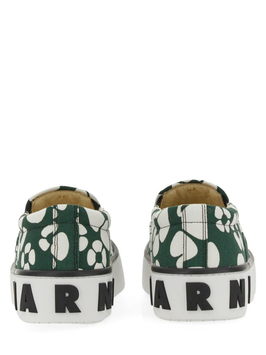 MARNI X CARHARTT WIP SNEAKER SLIP ON IN TELA DI COTONE