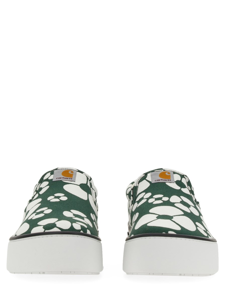 MARNI X CARHARTT WIP SNEAKER SLIP ON IN TELA DI COTONE