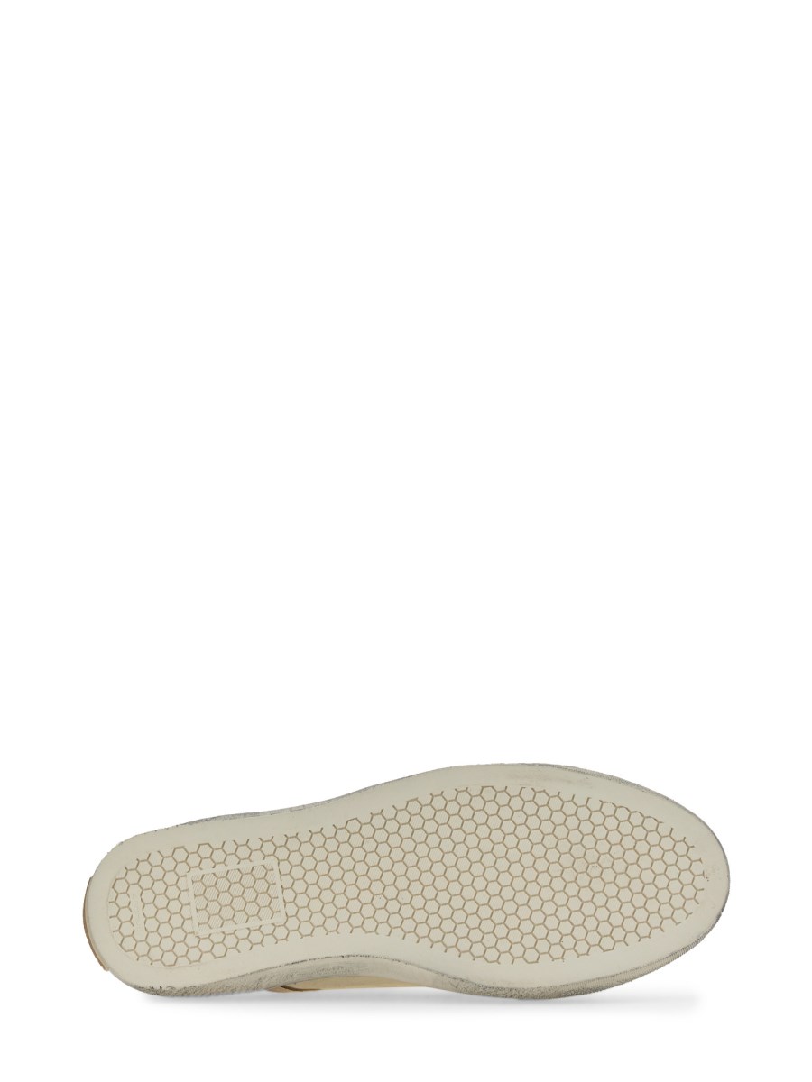 DOLCE & GABBANA SNEAKER VINTAGE MID TOP IN TELA DI COTONE
