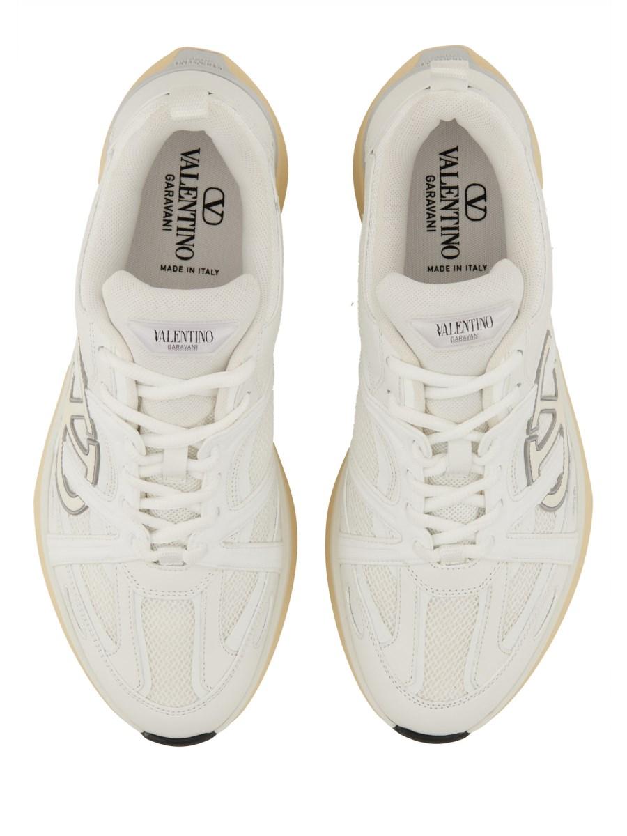 VALENTINO GARAVANI SNEAKER "VLOGO EASYJOG" IN VITELLO E TESSUTO