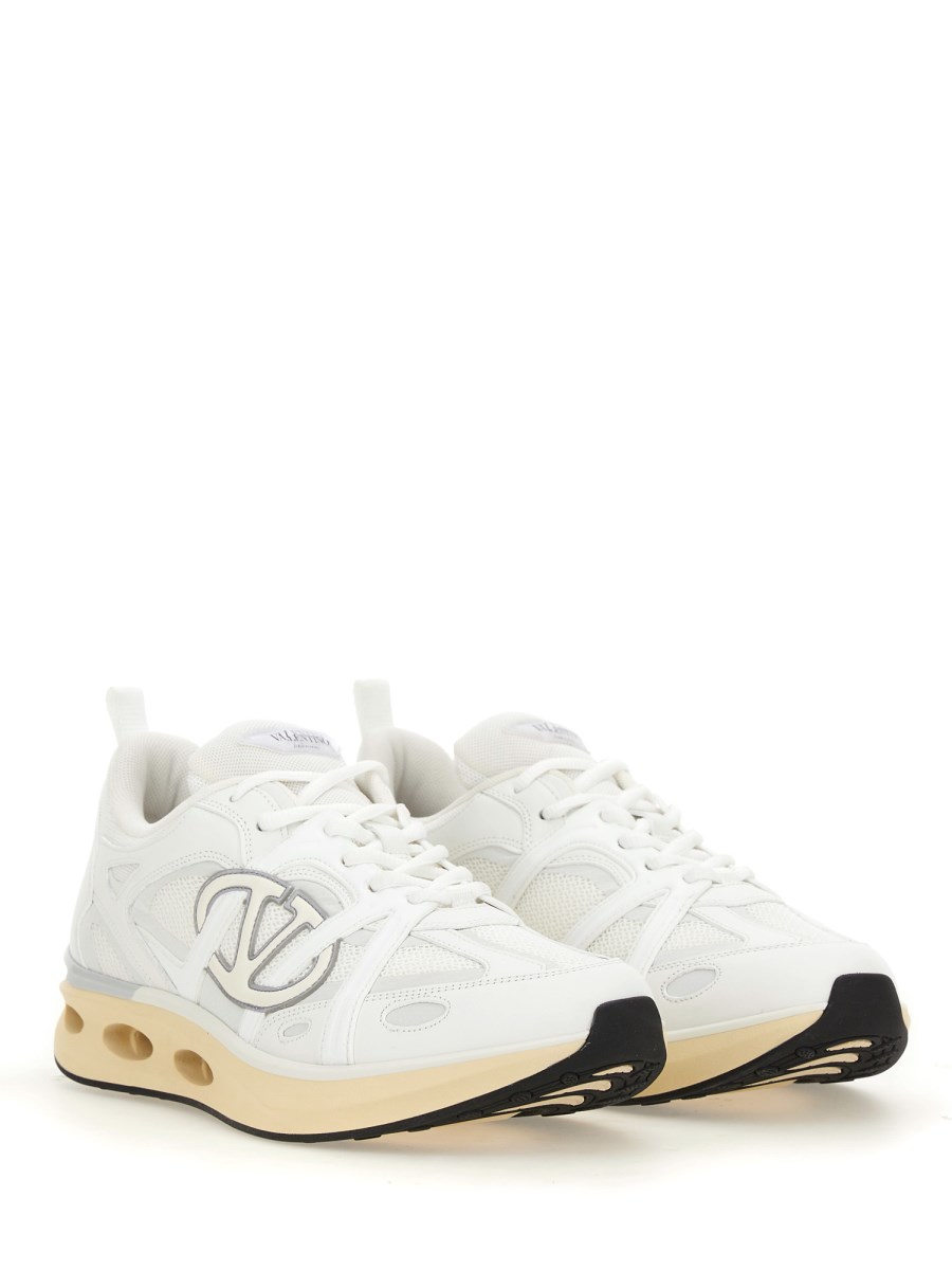 VALENTINO GARAVANI SNEAKER "VLOGO EASYJOG" IN VITELLO E TESSUTO