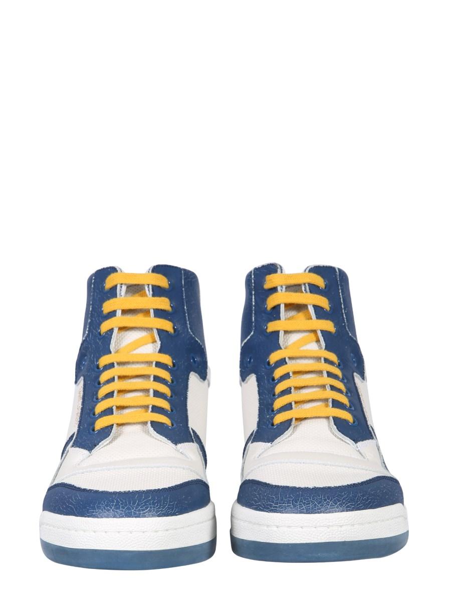 SAINT LAURENT SNEAKERS BASSE SL/24 IN PELLE TRAFORATA
