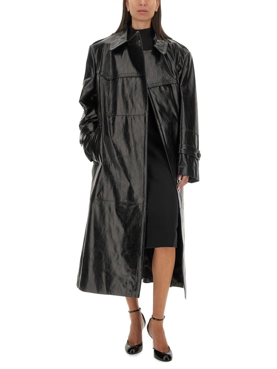 SPORTMAX CAPPOTTO "ALFEO" IN PELLE
