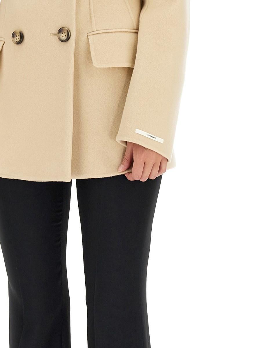SPORTMAX CAPPOTTO DOPPIOPETTO IN LANA