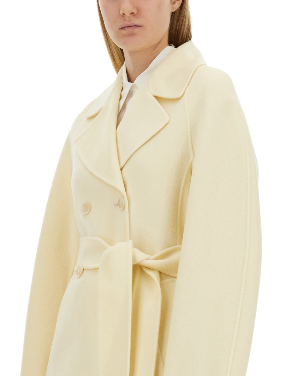 SPORTMAX CAPPOTTO IN LANA CON CINTURA