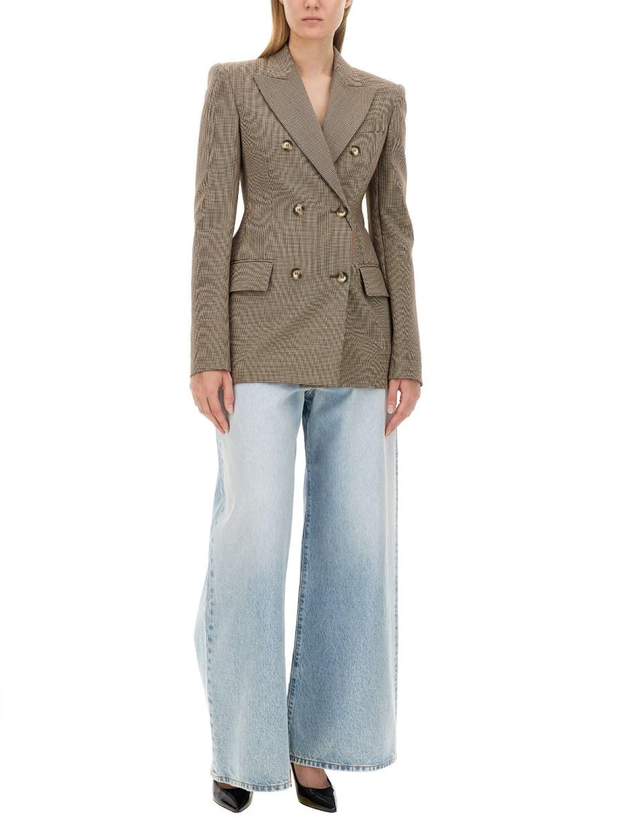 SPORTMAX GIACCA OCROMA IN LANA