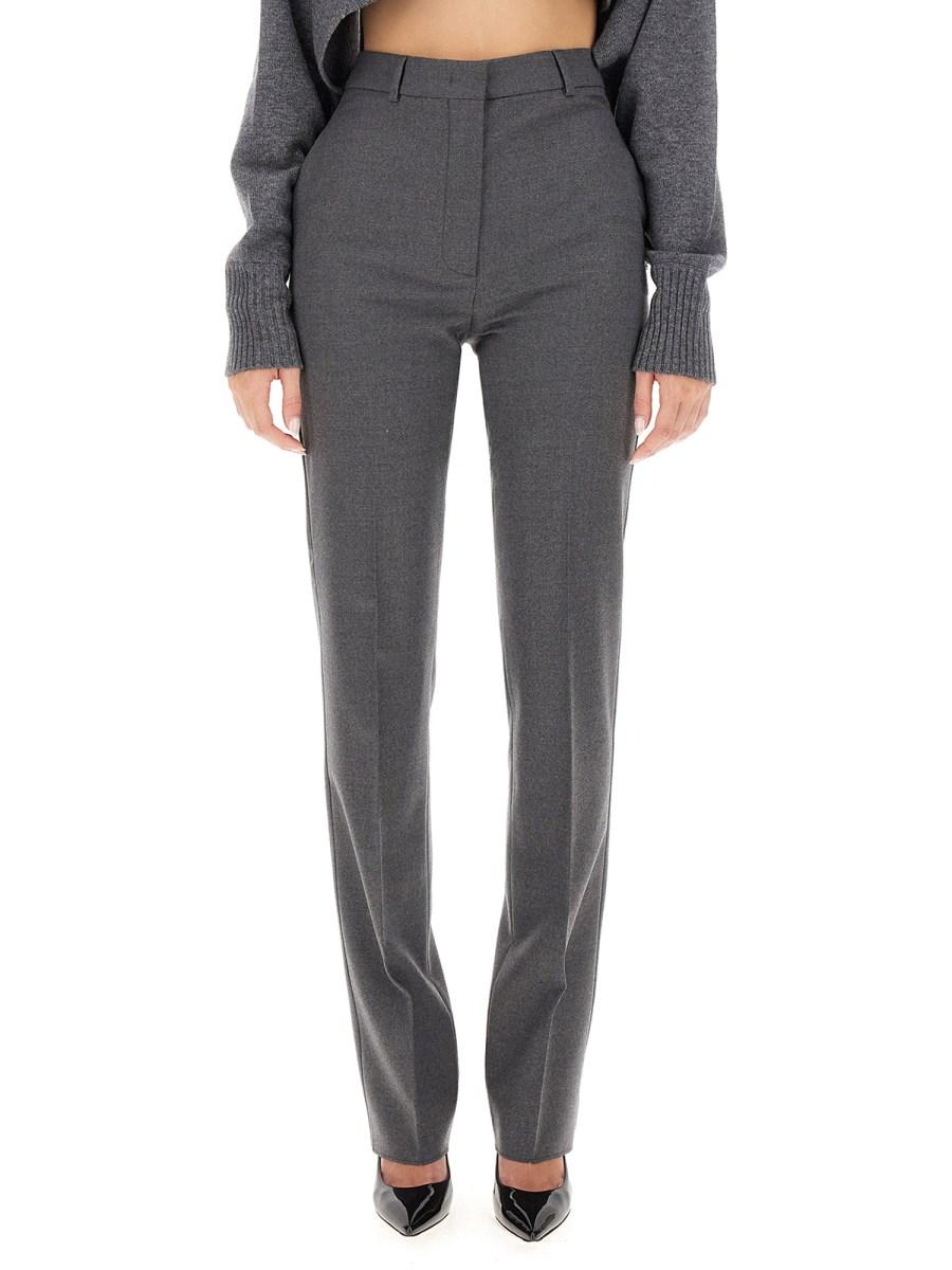 SPORTMAX PANTALONE SLIM FIT IN LANA