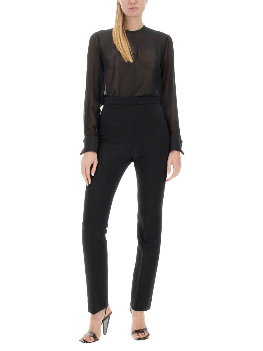 SPORTMAX PANTALONE SLIM FIT IN TESSUTO STRETCH