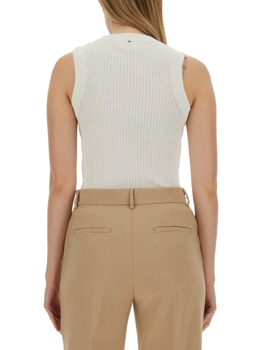 SPORTMAX TOP TOLEDO IN JERSEY DI COTONE