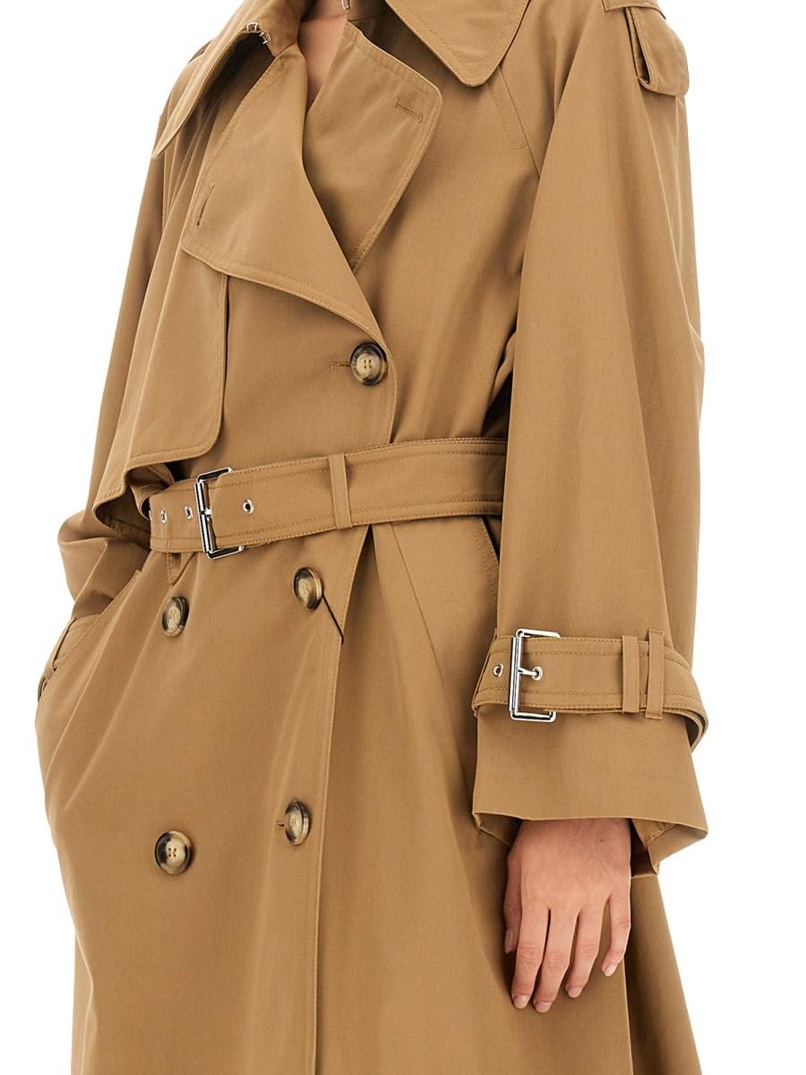 SPORTMAX TRENCH OVERSIZE FIT IN COTONE ANTI GOCCIA