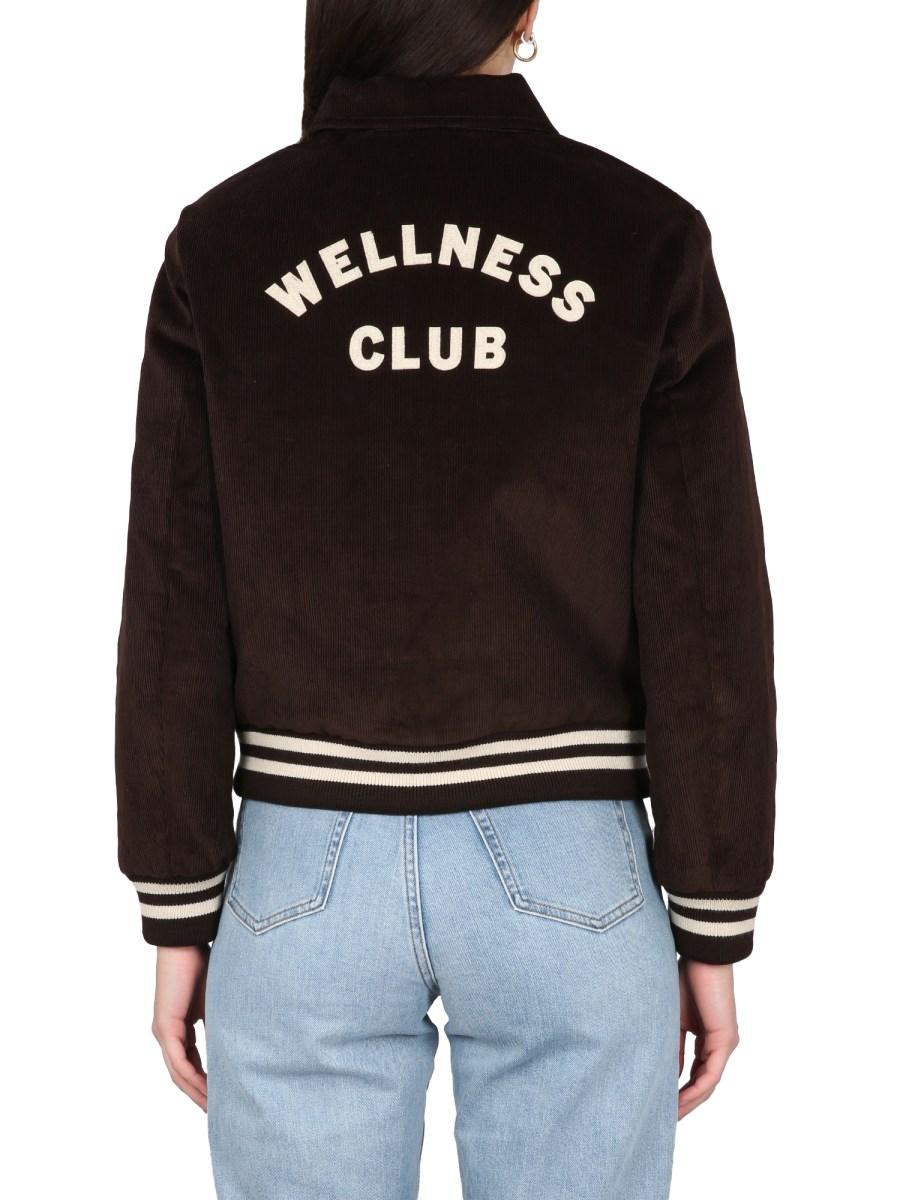 SPORTY&RICH BOMBER VARSITY IN COTONE