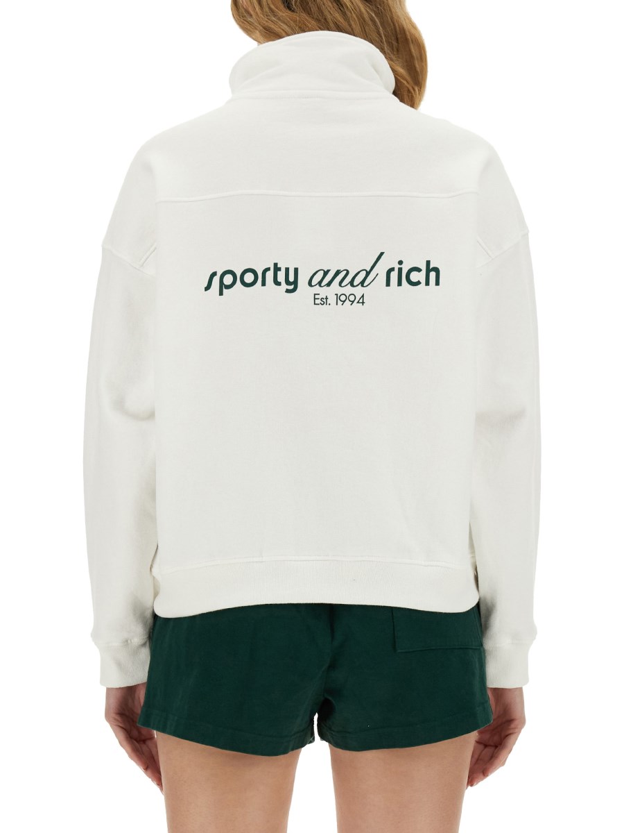 SPORTY&RICH FELPA IN COTONE CON LOGO