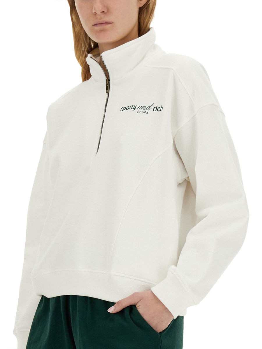 SPORTY&RICH FELPA IN COTONE CON LOGO