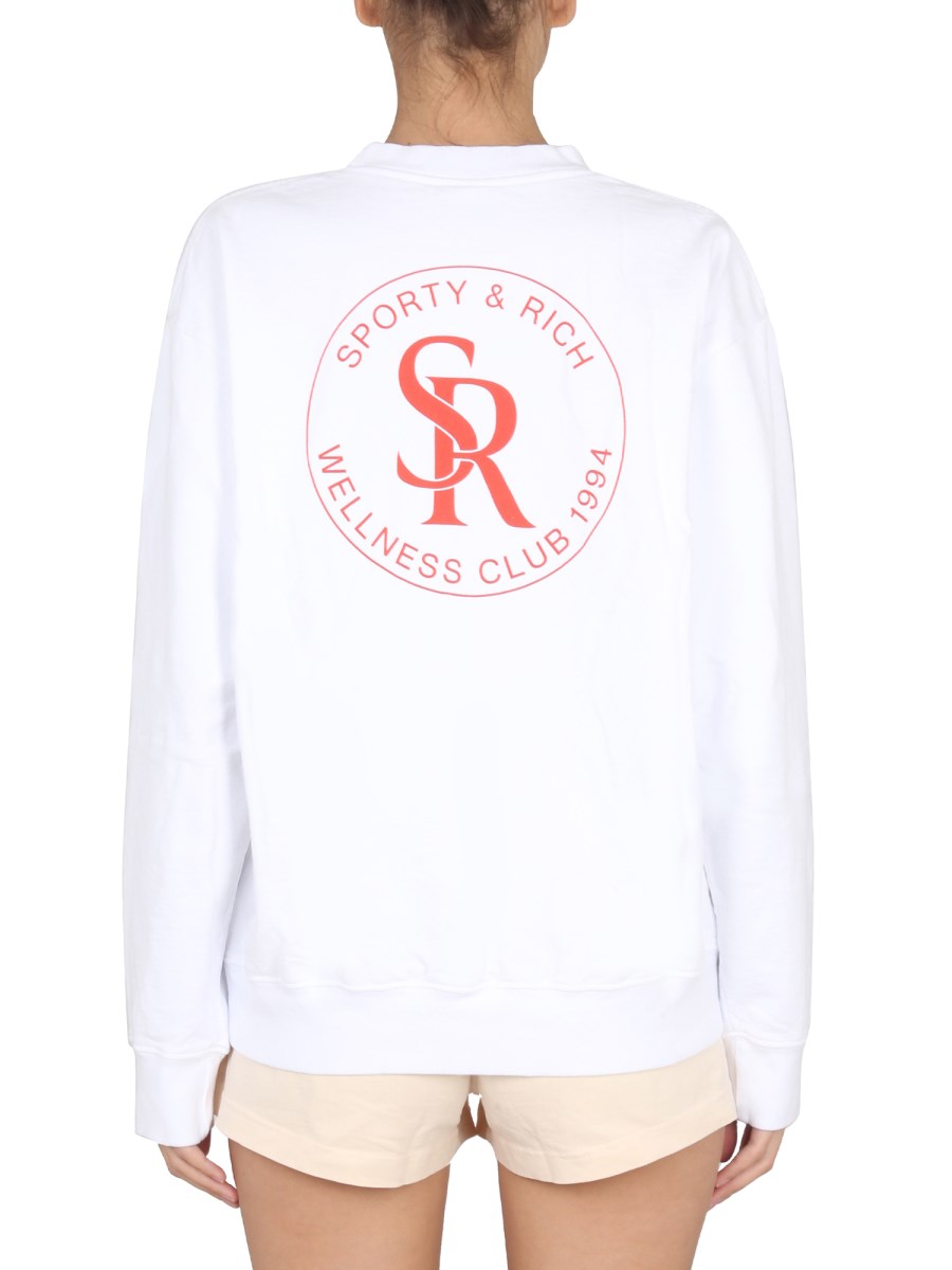 SPORTY&RICH FELPA IN COTONE CON LOGO