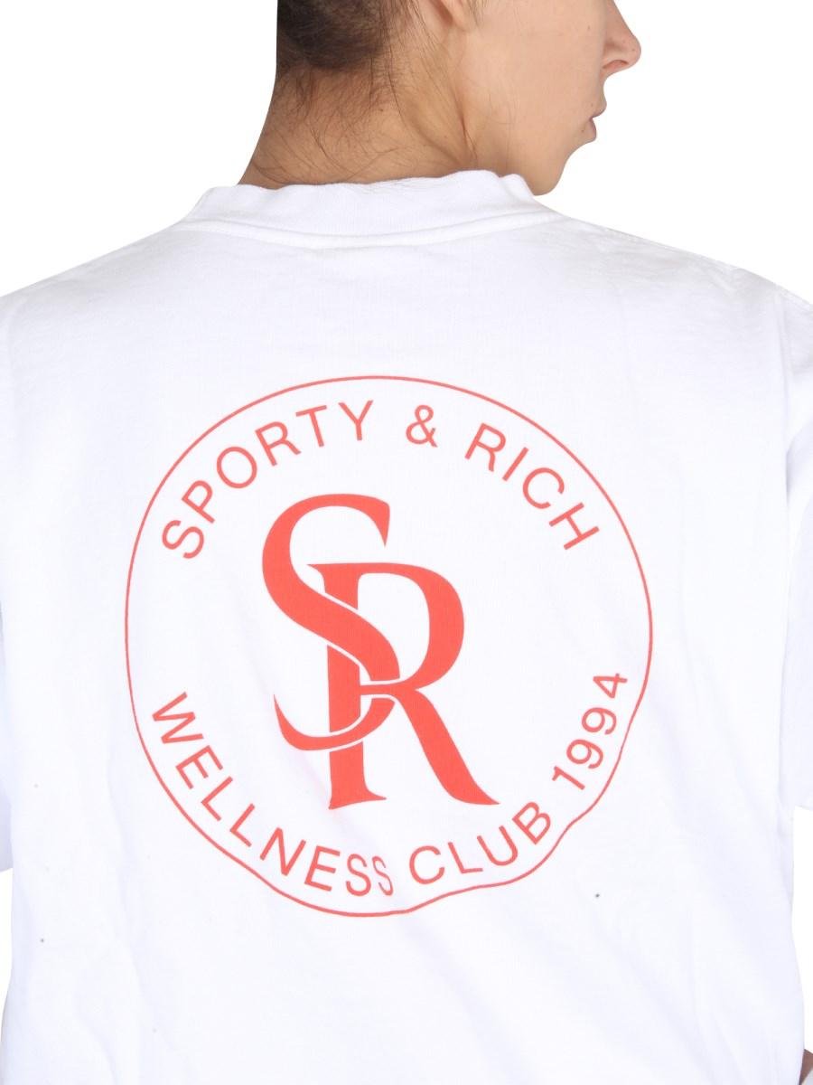 SPORTY&RICH FELPA IN COTONE CON LOGO
