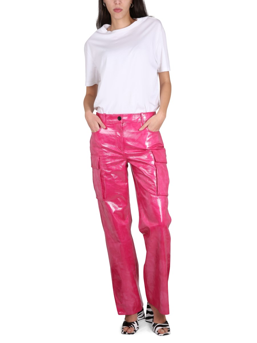 STAND PANTALONE "ADA CARGO" IN ECO PELLE