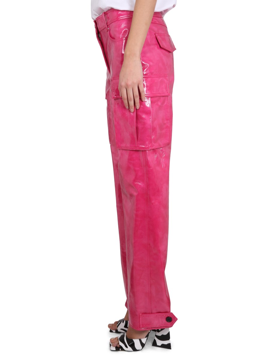 STAND PANTALONE "ADA CARGO" IN ECO PELLE