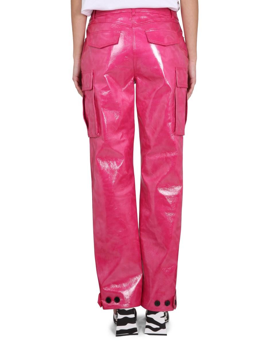 STAND PANTALONE "ADA CARGO" IN ECO PELLE