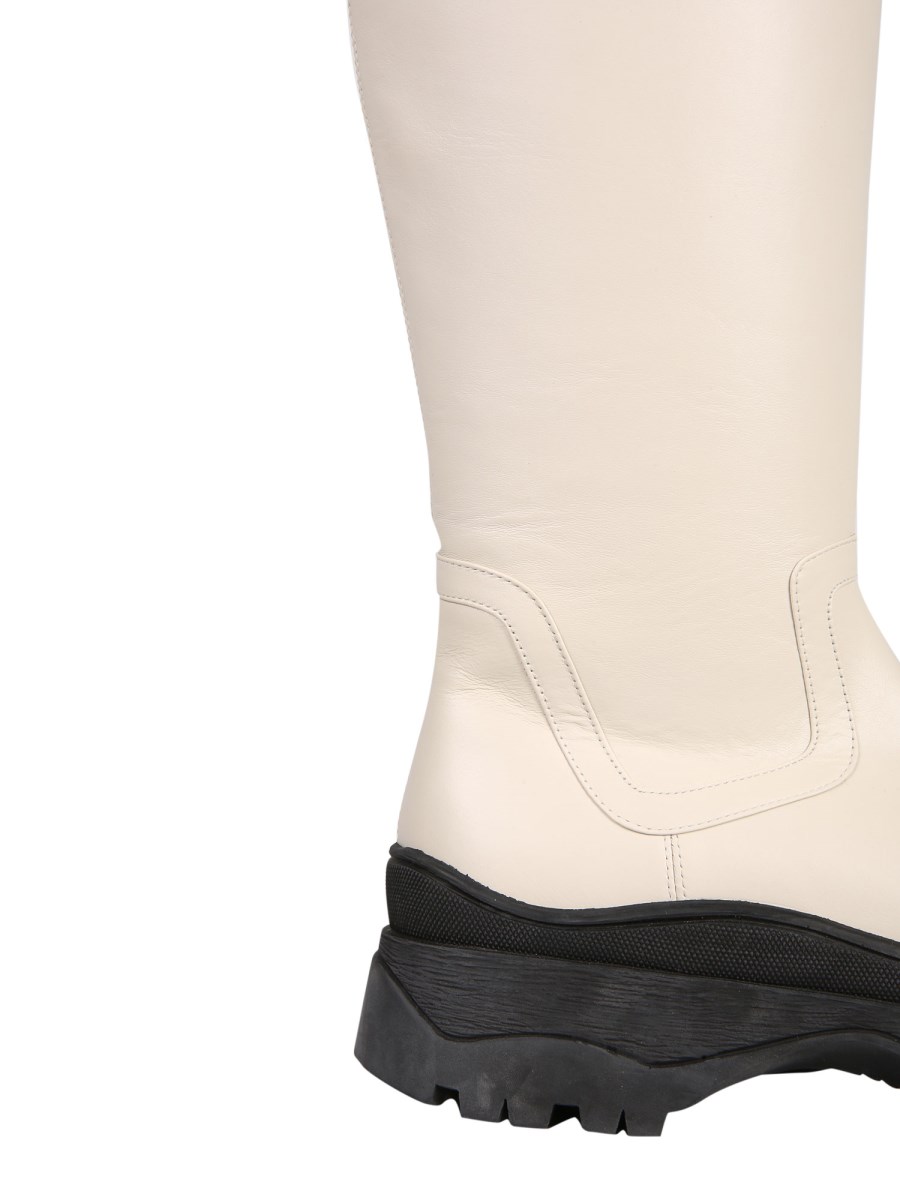 STAUD STIVALE BOW TALL IN PELLE
