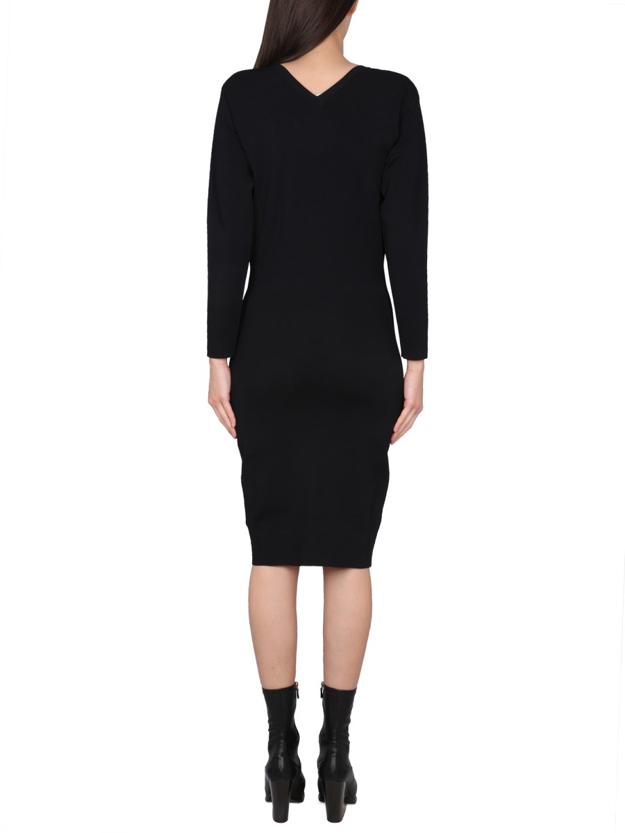 STELLA McCARTNEY ABITO IN VISCOSA CON SCOLLO A V