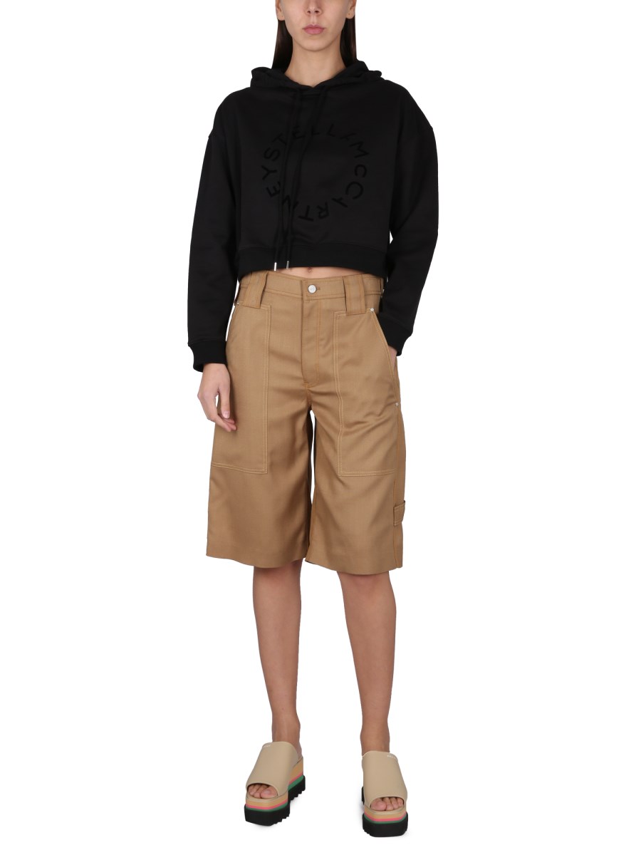 STELLA McCARTNEY FELPA CROPPED CON LOGO
