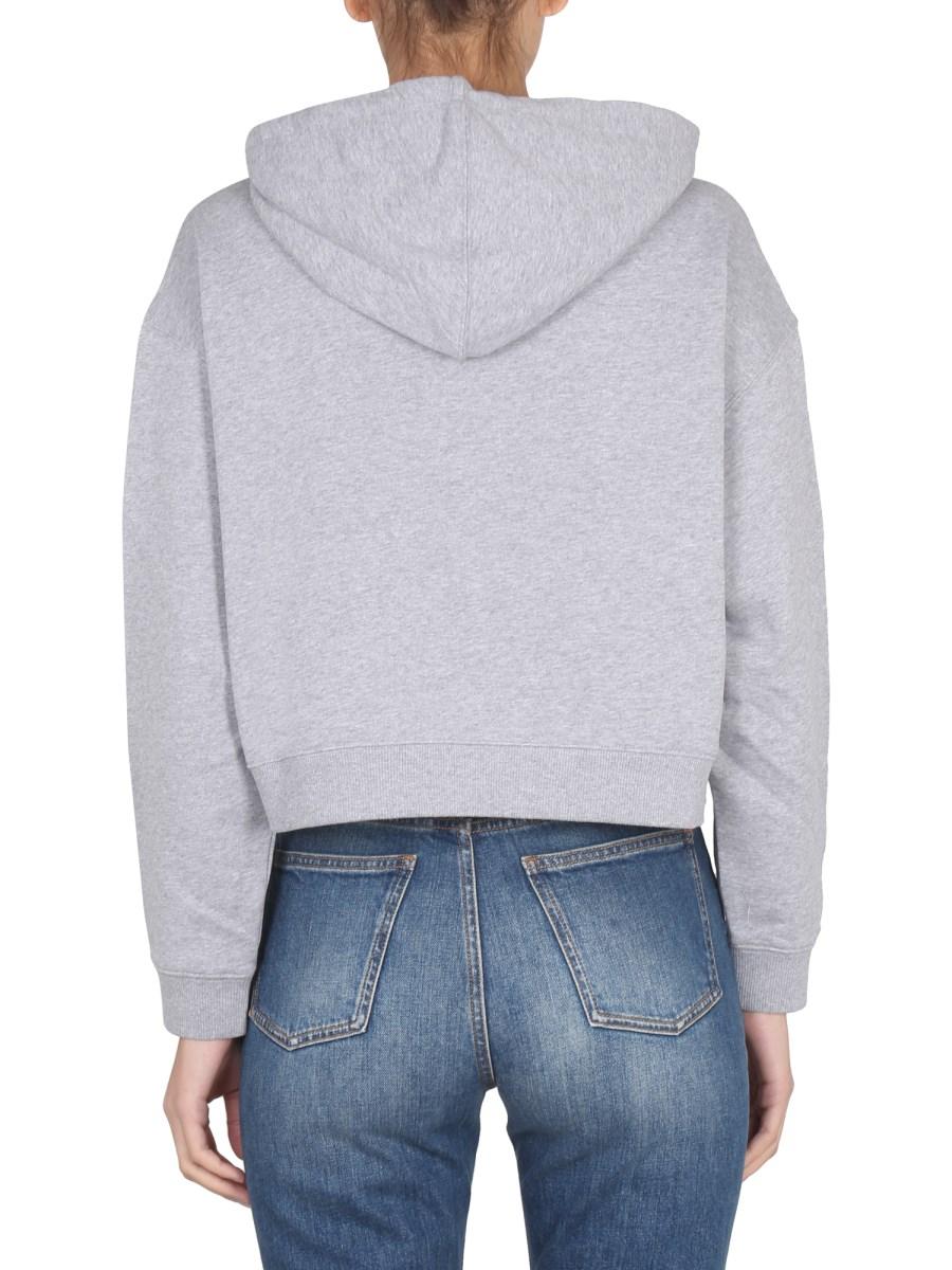 STELLA McCARTNEY FELPA IN COTONE CON RICAMO LOGO