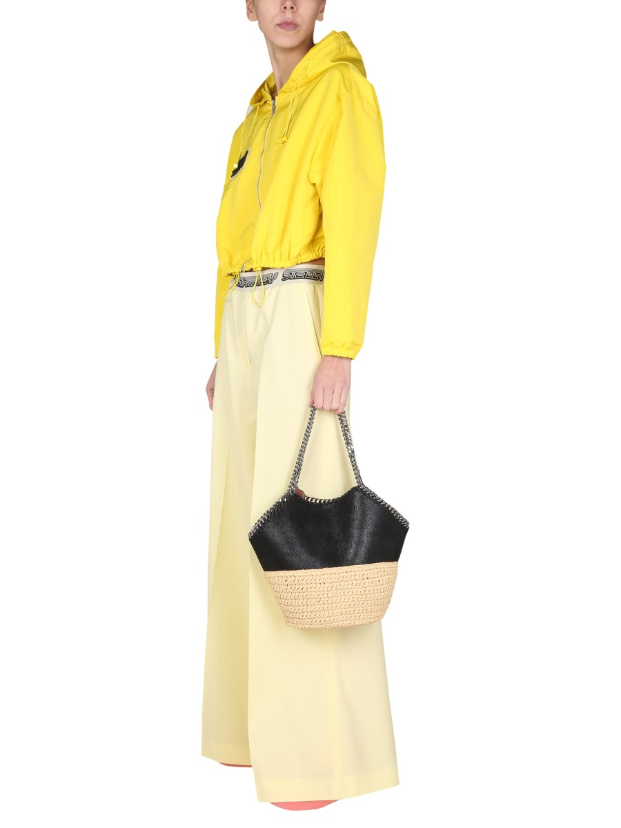 STELLA McCARTNEY GIACCA CROPPED CON PATCH LOGO