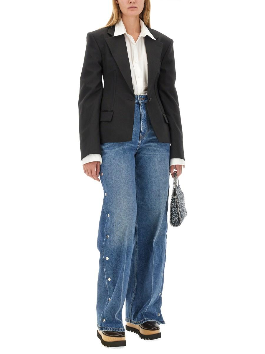 STELLA McCARTNEY GIACCA SCULPTED IN LANA
