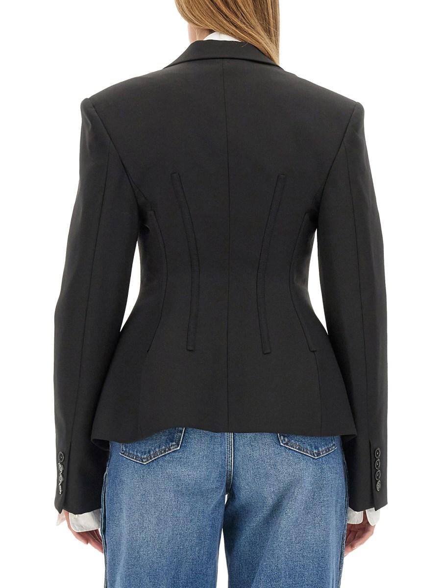 STELLA McCARTNEY GIACCA SCULPTED IN LANA