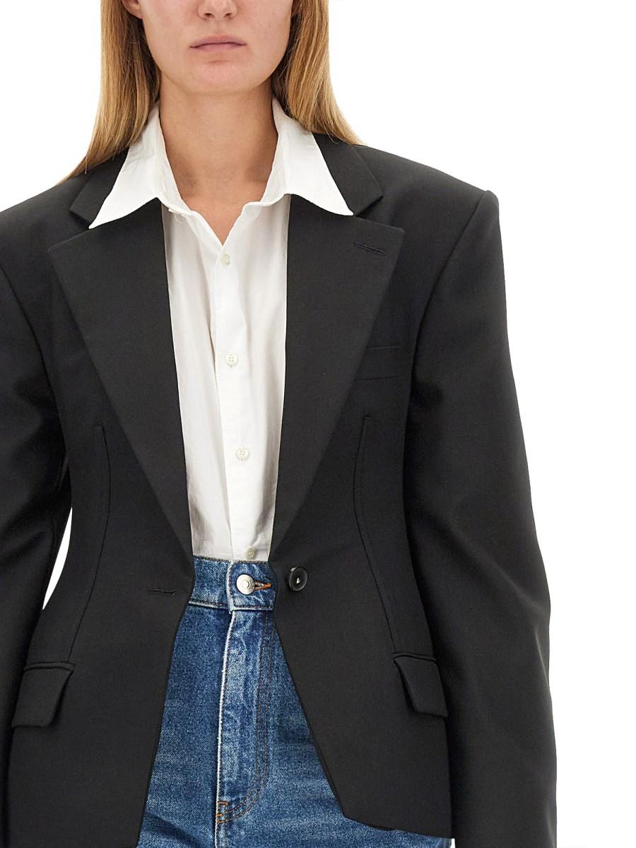 STELLA McCARTNEY GIACCA SCULPTED IN LANA