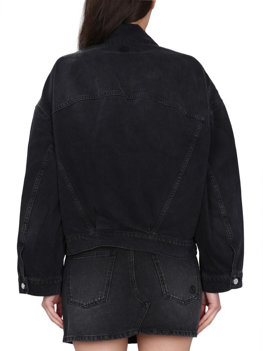 STELLA McCARTNEY GIACCA TIE DYE IN DENIM DI COTONE