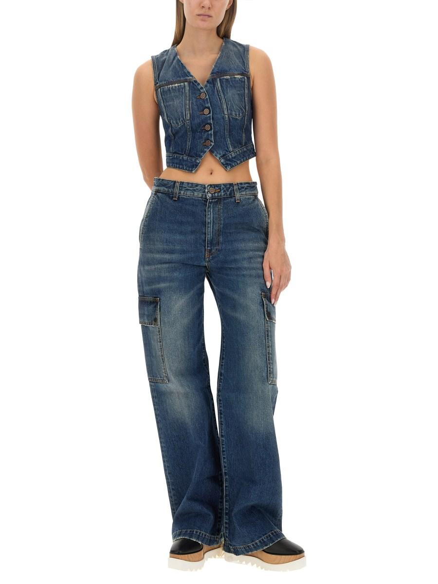 STELLA McCARTNEY GILET IN DENIM