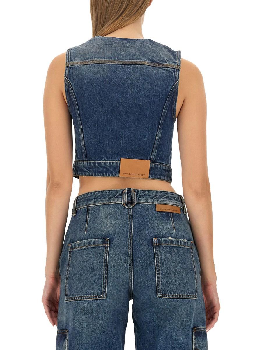 STELLA McCARTNEY GILET IN DENIM