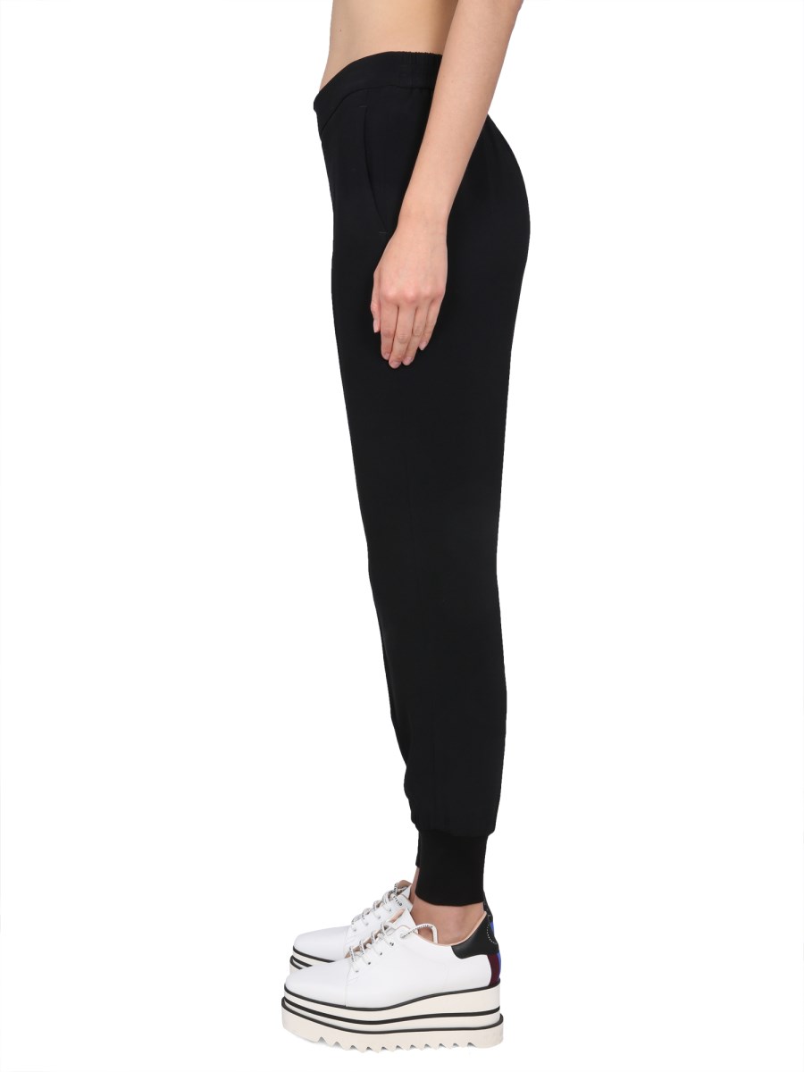 STELLA McCARTNEY PANTALONE IN LANA CON ELASTICO