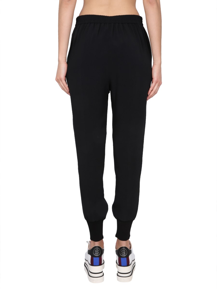 STELLA McCARTNEY PANTALONE IN LANA CON ELASTICO