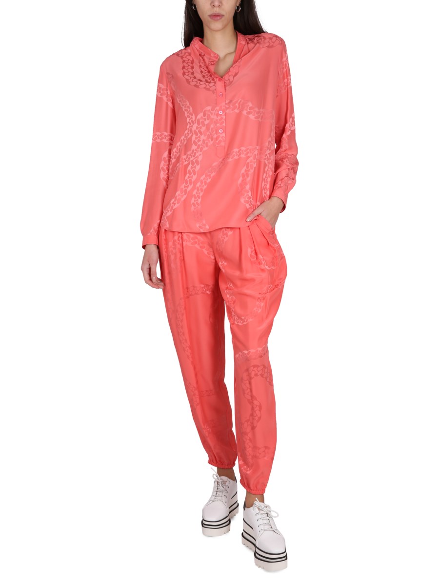 STELLA McCARTNEY PANTALONE IN MISTO SETA