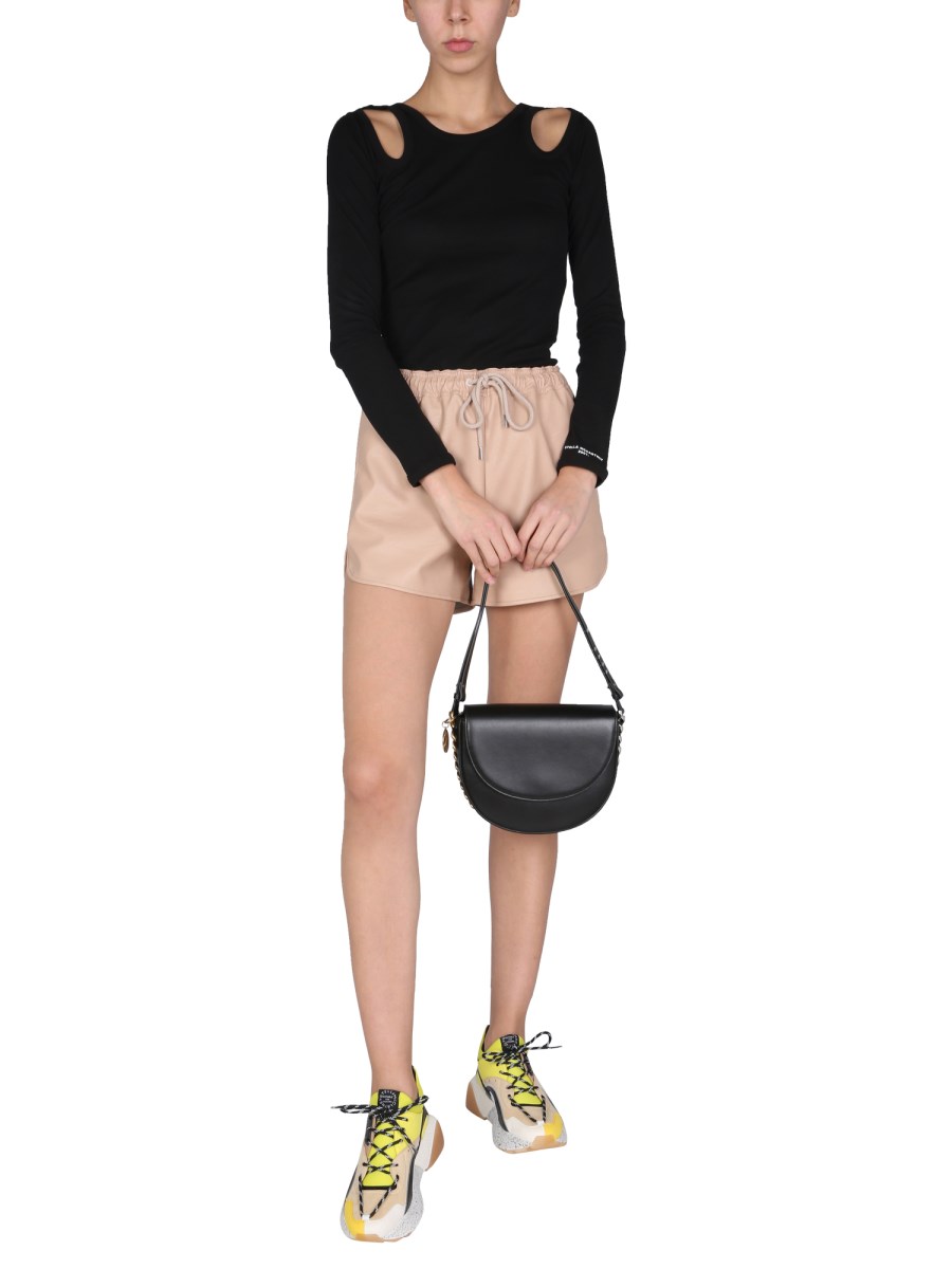 STELLA McCARTNEY SHORTS IN ECOPELLE CON COULISSE