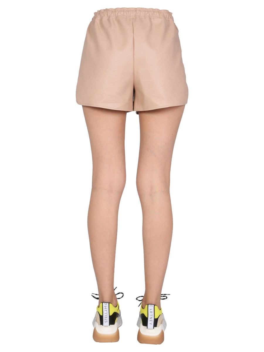 STELLA McCARTNEY SHORTS IN ECOPELLE CON COULISSE