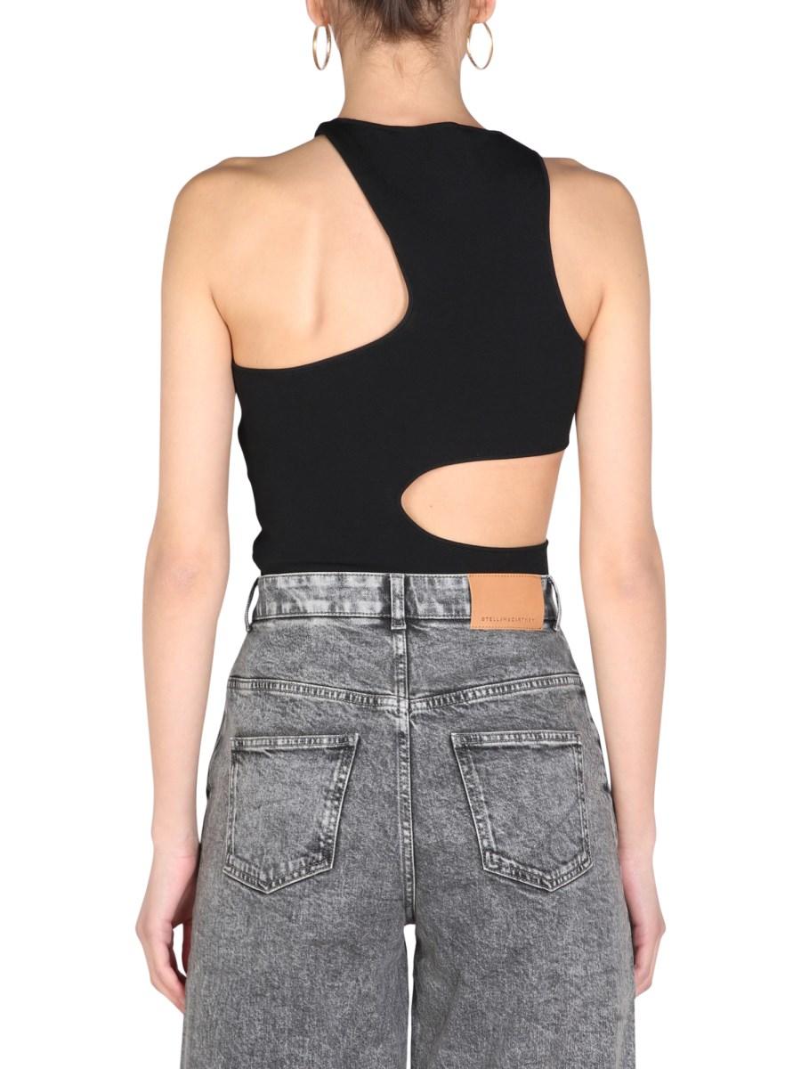 STELLA McCARTNEY TOP COMPACT CON DETTAGLI CUT OUT