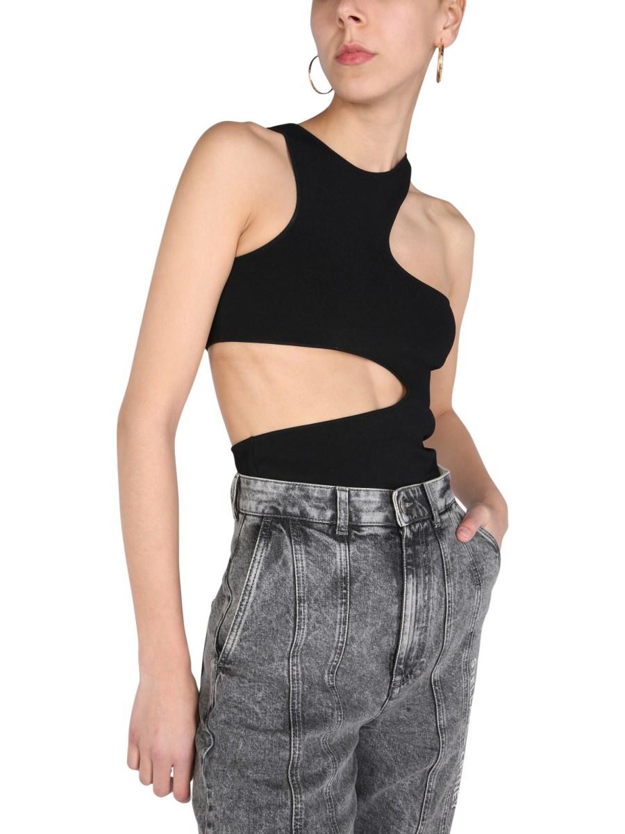 STELLA McCARTNEY TOP COMPACT CON DETTAGLI CUT OUT