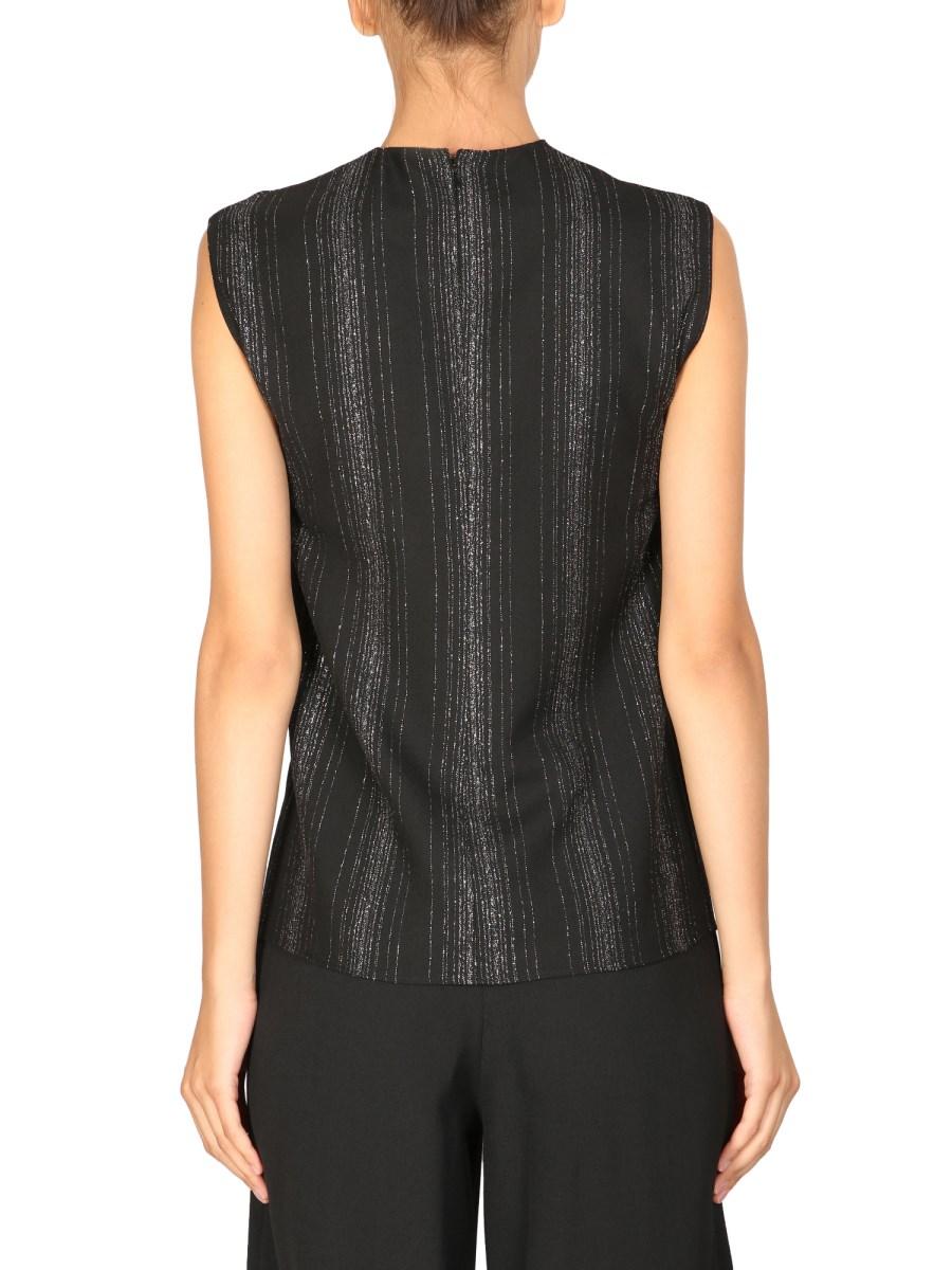 STELLA McCARTNEY TOP SARTORIALE IN LUREX