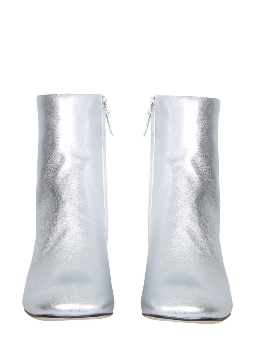 NICHOLAS KIRKWOOD STIVALE 55JJ CRYSTAL IN PELLE METALLIZZATA
