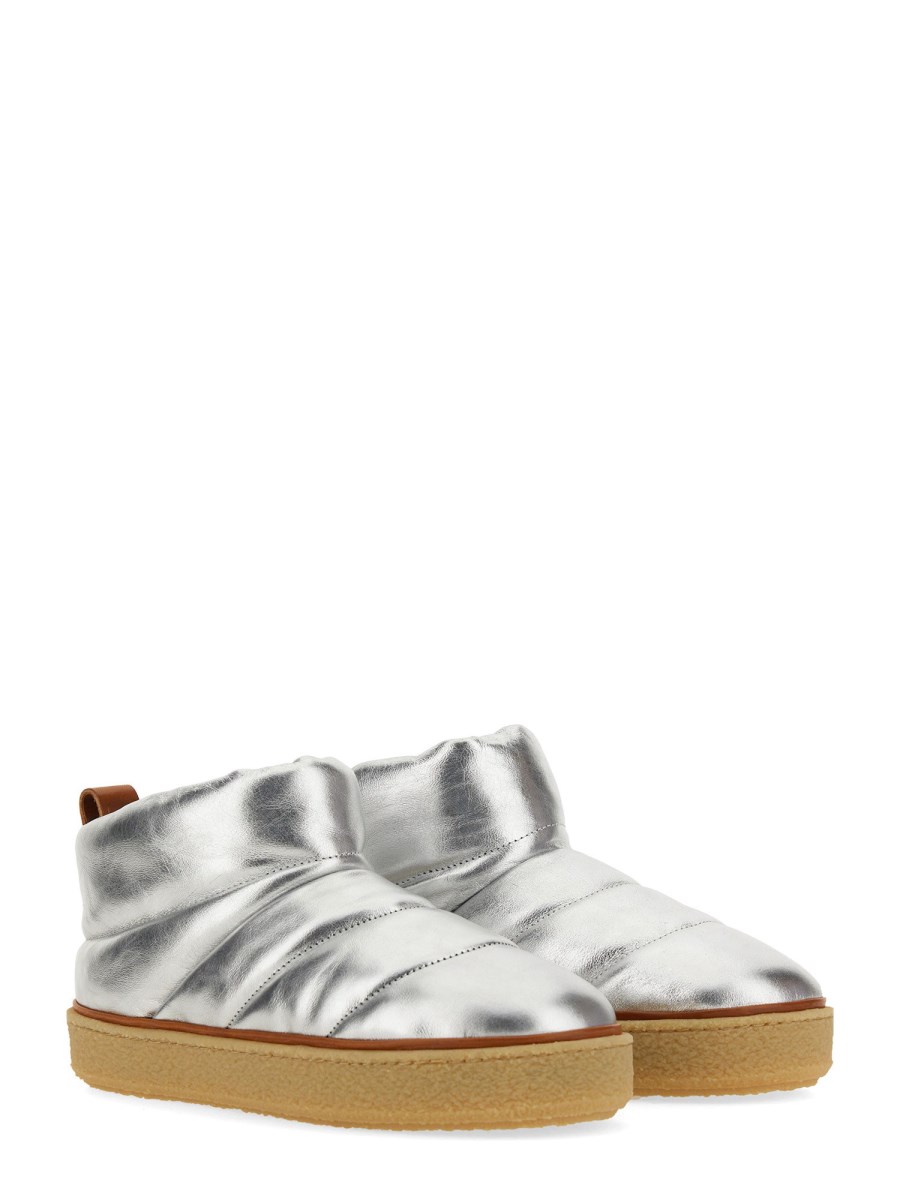 ISABEL MARANT STIVALE "ESKEE" DA NEVE IN PELLE METALLIZZATA